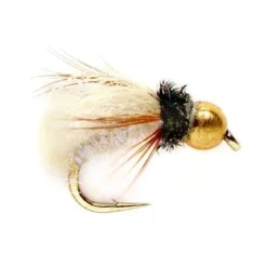 Fulling Mill Shop Flies Jan's Pearl Caddis Pupa - Tan