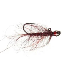 MFC Chan's Balanced Ruby-Eyed Leech - Red Shop Flies
