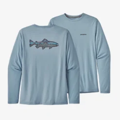 Patagonia Men's Long-Sleeved Capilene Cool Daily Fish Graphic Shirt Clothing & Logo Gear