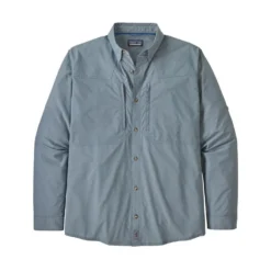 Patagonia Long-Sleeved Sun Stretch Shirt - Pigeon Blue Clothing & Logo Gear