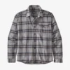 Patagonia Light Weight Fjord Flannel - Lawrence Salt Grey 1 Patagonia Light Weight Fjord Flannel - Lawrence Salt Grey