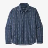 Patagonia Light Weight Fjord Flannel - Ikat Rows Stone Blue 1 Patagonia Light Weight Fjord Flannel - Ikat Rows Stone Blue