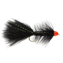 Fulling Mill Shop Flies Hot Cone Bugger Black & Orange