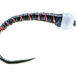 MFC Shop Flies Chan's Chironomid Pupa - Black/Red