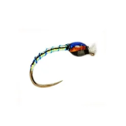 Fulling Mill Shop Flies Oil Slick Buzzer Opal/Red (B/H)