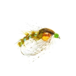 Fulling Mill Shop Flies Holy Grail Hare's Ear Olive (BH)