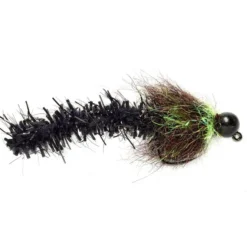Fulling Mill Shop Flies Roly's Poly Leech - Black - Barbless