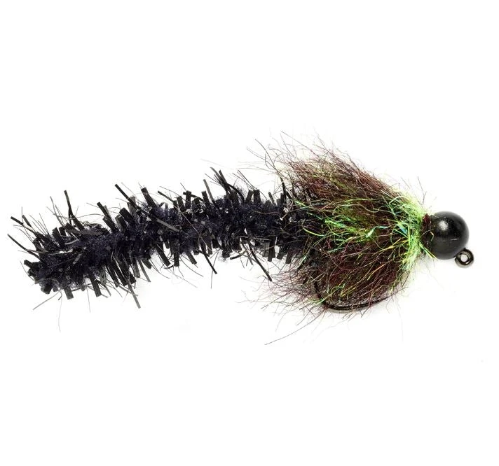 Fulling Mill Shop Flies Roly's Poly Leech - Black - Barbless 3 Fulling Mill Shop Flies Roly's Poly Leech - Black - Barbless