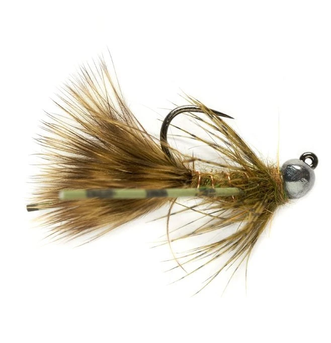 Fulling Mill Tungsten Jig Bugger - Olive - Barbless Shop Flies 3 Fulling Mill Tungsten Jig Bugger - Olive - Barbless Shop Flies