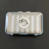 Adamsbuilt FLY FISH FOOD LOGO FLY BOX, CLEAR DOUBLE SIDED - LARGE, DRY AND NYMPH FOAM