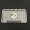 Adamsbuilt FLY FISH FOOD LOGO FLY BOX, CLEAR SINGLE SIDED - LARGE WITH EASY GRIP FOAM Fly Boxes
