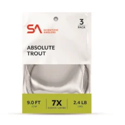 Tippet Leader & Accessories Scientific Anglers Absolute Trout Tapered Leader - 3 Pack
