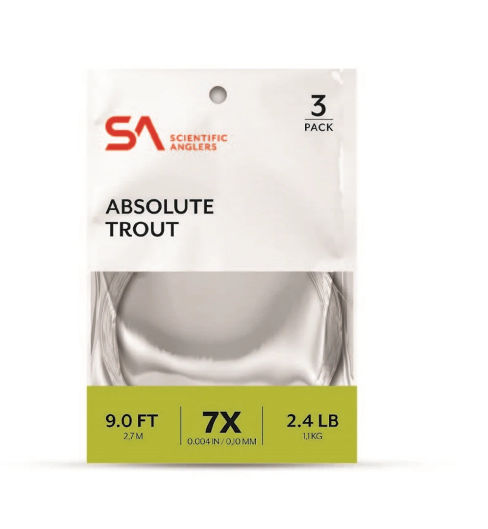 Tippet Leader & Accessories Scientific Anglers Absolute Trout Tapered Leader - 3 Pack 3 Tippet Leader & Accessories Scientific Anglers Absolute Trout Tapered Leader - 3 Pack