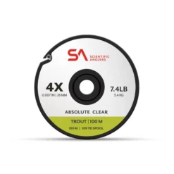 Tippet Leader & Accessories Scientific Anglers Absolute Clear Trout Tippet - 100m