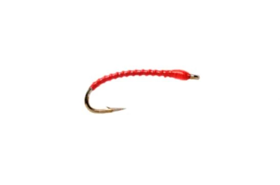 Fulling Mill Boroff's Anneworm - Orange Shop Flies 3 Fulling Mill Boroff's Anneworm - Orange Shop Flies