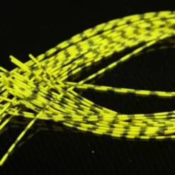 Hareline Synthetic Fibers & Flash Barred Rubber Legs