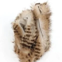 Hareline Brown Barred Magnum Rabbit Strips