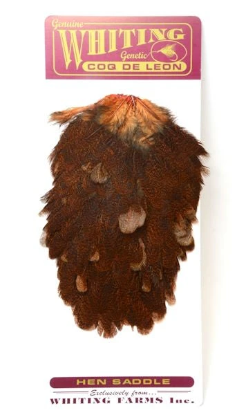 Whiting Coq De Leon Hen Saddle Hackle 4 Whiting Coq De Leon Hen Saddle Hackle