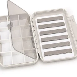 Angler Sport Group Fly Boxes C&F Design Medium 6-Row Waterproof Fly Box W/ 12 Compartments