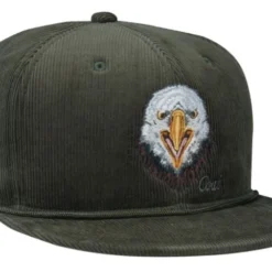 Coal Wilderness Corduroy Snapback Cap - Olive