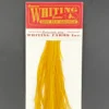 Whiting 100 Pack Dry Fly Hackle - White Dyed Copper Olive - 14