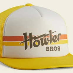 Howler Brothers Howler Bros Structured Snapback Hat - Howler Electric Stripe: Gold/Stone