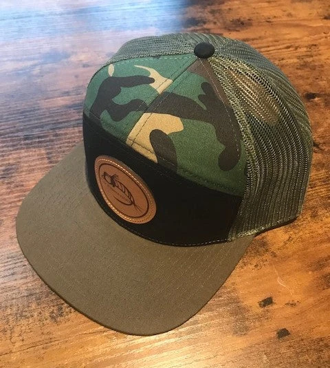 Captuer 7 Panel Trucker Logo Hat - Camo Hats 3 Captuer 7 Panel Trucker Logo Hat - Camo Hats