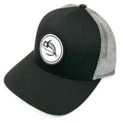Captuer Hats Fly Fish Food Logo Hat - Black & Grey