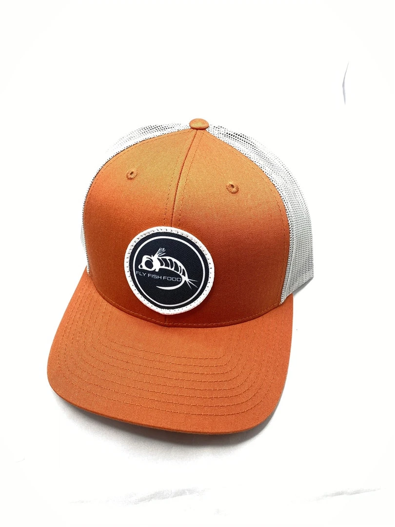Captuer Fly Fish Food Black Logo Hat - Orange 3 Captuer Fly Fish Food Black Logo Hat - Orange
