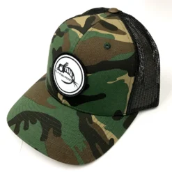 Captuer Fly Fish Food Logo Hat - Camo Hats