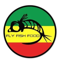 Fly Fish Food Sticker Clothing & Logo Gear
