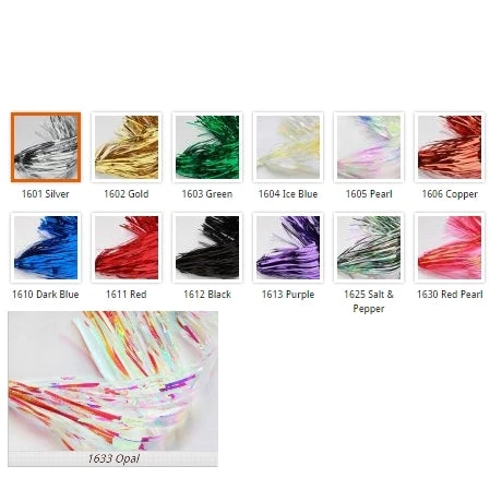 Hareline Synthetic Fibers & Flash Saltwater Flashabou 4 Hareline Synthetic Fibers & Flash Saltwater Flashabou