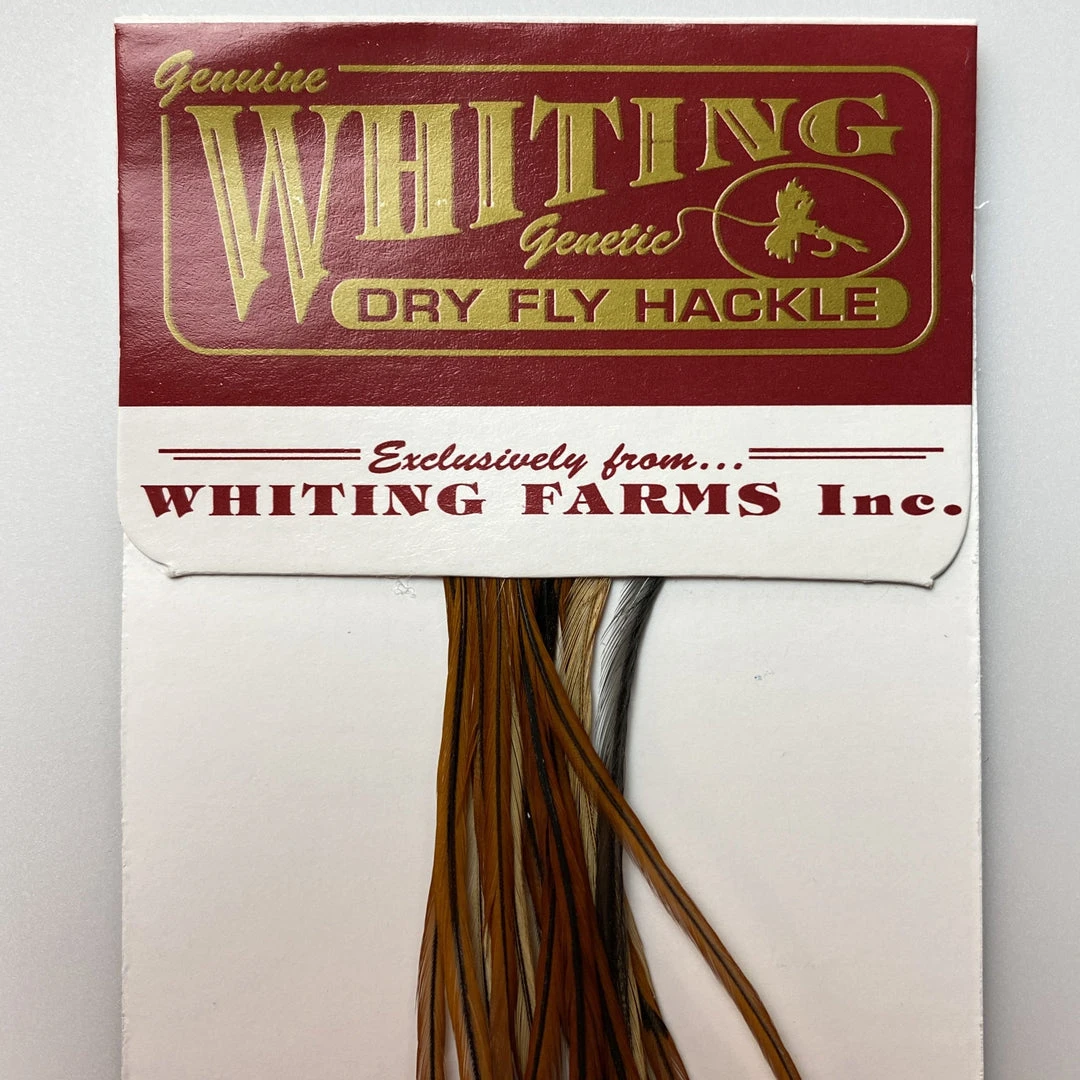 Whiting 100 Pack Dry Fly Hackle - Furnace - 14 3 Whiting 100 Pack Dry Fly Hackle - Furnace - 14