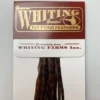 Whiting 100 Pack Dry Fly Hackle - Grizzly Dyed Coachman Brown - 16