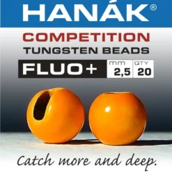 Nature's Spirit Hanak Fluo+ Slotted Tungsten Beads