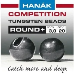 Nature's Spirit Hanak Round+ Slotted Tungsten Beads