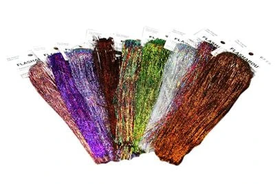 Hareline Holographic Flashabou Synthetic Fibers & Flash 3 Hareline Holographic Flashabou Synthetic Fibers & Flash
