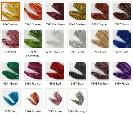 Hareline Holographic Flashabou Synthetic Fibers & Flash 4 Hareline Holographic Flashabou Synthetic Fibers & Flash