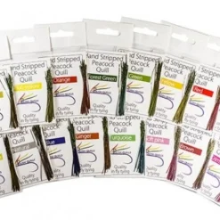 Nature's Spirit Feathers & Marabou Hand Stripped Peacock Quill