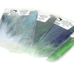 Hareline Synthetic Fibers & Flash Ice Dub Minnow Back Shimmer Fringe