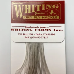 Whiting 100 Pack Dry Fly Hackle - Light Dun - 20