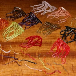 Hareline Mini Squiggle Worms Misc. Synthetics