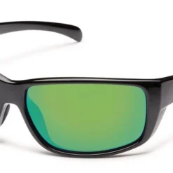 Smith Suncloud Milestone - Black - Polarized Green Mirror Sunglasses