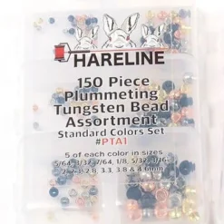 Hareline Beads 150 Piece Plummeting Tungsten Bead Assortments