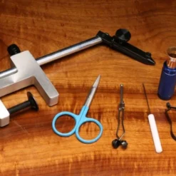 Hareline Fly Tying Material Kit With Premium Tools And Vise Tools & Vises