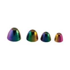 Hareline Rainbow Brass Cones Beads