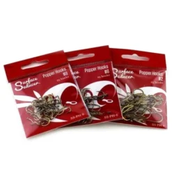 Hareline Hooks & Shanks Surface Seducer Popper Hooks
