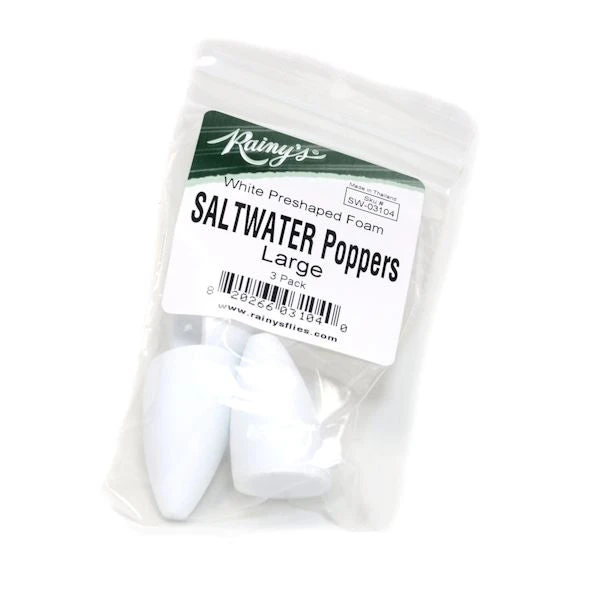 Rainy's Salt Water And Bass Foam Poppers Foam & Bodies 3 Rainy's Salt Water And Bass Foam Poppers Foam & Bodies