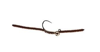 MFC Dirty Flies & Worms Jig San Juan Worm - Brown 3 MFC Dirty Flies & Worms Jig San Juan Worm - Brown