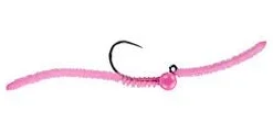 MFC Jig San Juan Worm - Fl. Pink Dirty Flies & Worms